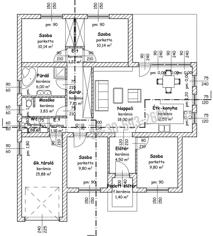 eladó új építésű családi ház, Nyírtura